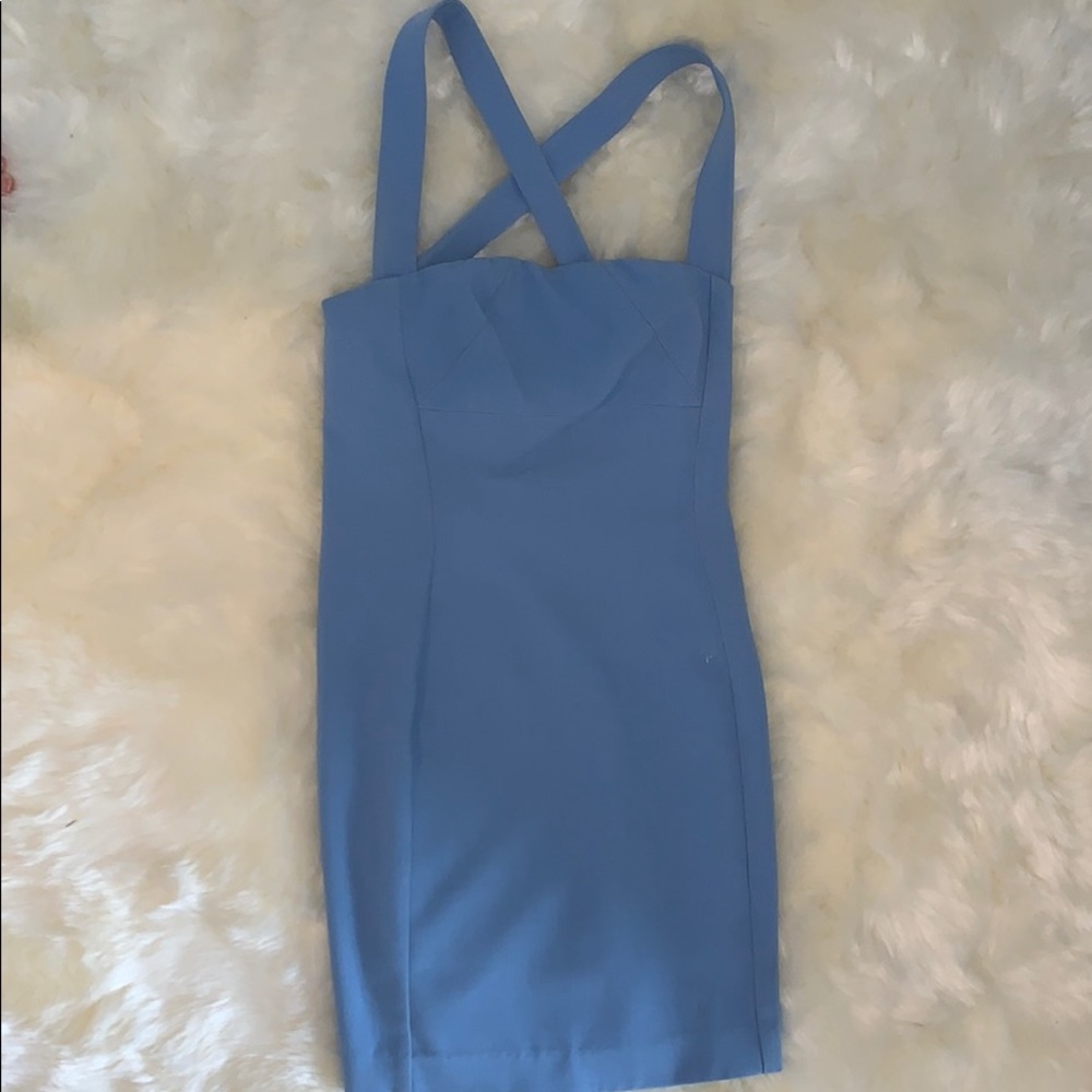 Blue Black Halo dress